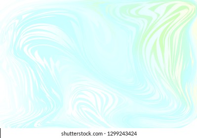 Iridescent marble texture background with flowing color lines.