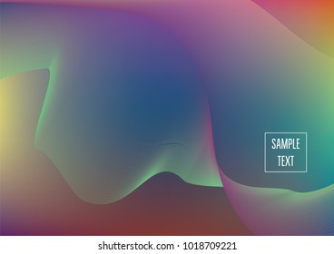 Iridescent neon colored minimal horizontal business background. Funky glitch banner, futuristic tech digital wallpaper. Bright colors pearlescent sparkling vibrant illustration. Luxury modern design.