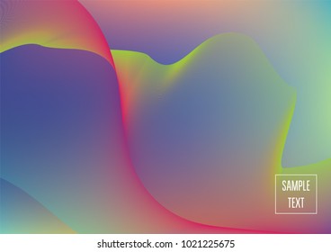 Iridescent neon colored minimal horizontal business background. Funky glitch banner, futuristic tech digital wallpaper. Bright colors pearlescent sparkling vibrant illustration. Luxury modern design.