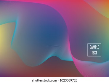 Iridescent neon colored minimal horizontal business background. Funky glitch banner, futuristic tech digital wallpaper. Bright colors pearlescent sparkling vibrant illustration. Luxury modern design.