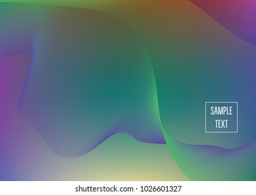 Iridescent neon colored minimal horizontal business background. Funky glitch banner, futuristic tech digital wallpaper. Bright colors pearlescent sparkling vibrant illustration. Luxury modern design.