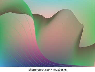 Iridescent neon colored minimal horizontal business background. Funky glitch banner, futuristic tech digital wallpaper. Bright colors pearlescent sparkling vibrant illustration. Luxury modern design.