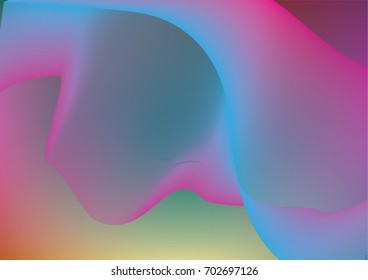 Iridescent neon colored minimal horizontal business background. Funky glitch banner, futuristic tech digital wallpaper. Bright colors pearlescent sparkling vibrant illustration. Luxury modern design.