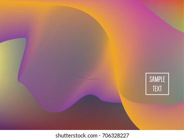 Iridescent neon colored minimal horizontal business background. Funky glitch banner, futuristic tech digital wallpaper. Bright colors pearlescent sparkling vibrant illustration. Luxury modern design.