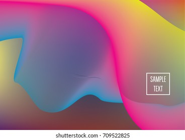 Iridescent neon colored minimal horizontal business background. Funky glitch banner, futuristic tech digital wallpaper. Bright colors pearlescent sparkling vibrant illustration. Luxury modern design.