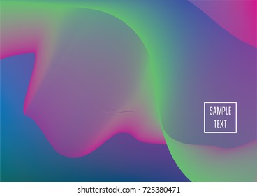 Iridescent neon colored minimal horizontal business background. Funky glitch banner, futuristic tech digital wallpaper. Bright colors pearlescent sparkling vibrant illustration. Luxury modern design.