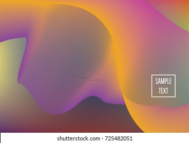 Iridescent neon colored minimal horizontal business background. Funky glitch banner, futuristic tech digital wallpaper. Bright colors pearlescent sparkling vibrant illustration. Luxury modern design.