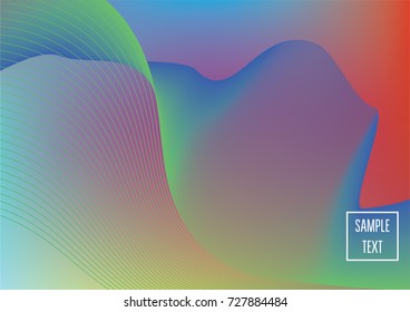 Iridescent neon colored minimal horizontal business background. Funky glitch banner, futuristic tech digital wallpaper. Bright colors pearlescent sparkling vibrant illustration. Luxury modern design.