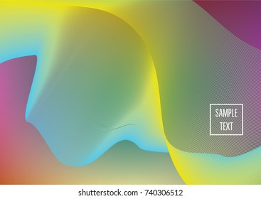 Iridescent neon colored minimal horizontal business background. Funky glitch banner, futuristic tech digital wallpaper. Bright colors pearlescent sparkling vibrant illustration. Luxury modern design.