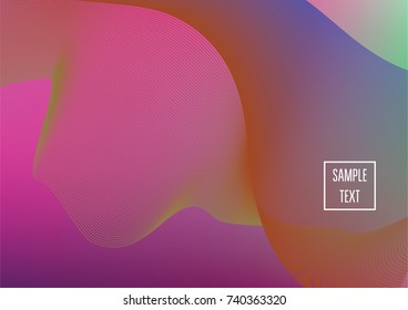 Iridescent neon colored minimal horizontal business background. Funky glitch banner, futuristic tech digital wallpaper. Bright colors pearlescent sparkling vibrant illustration. Luxury modern design.