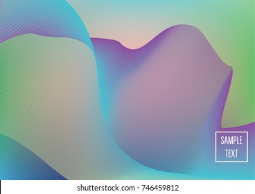 Iridescent neon colored minimal horizontal business background. Funky glitch banner, futuristic tech digital wallpaper. Bright colors pearlescent sparkling vibrant illustration. Luxury modern design.