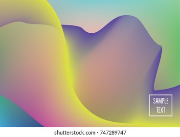 Iridescent neon colored minimal horizontal business background. Funky glitch banner, futuristic tech digital wallpaper. Bright colors pearlescent sparkling vibrant illustration. Luxury modern design.