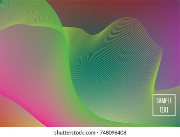 Iridescent neon colored minimal horizontal business background. Funky glitch banner, futuristic tech digital wallpaper. Bright colors pearlescent sparkling vibrant illustration. Luxury modern design.