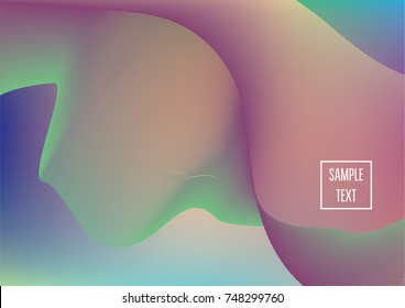 Iridescent neon colored minimal horizontal business background. Funky glitch banner, futuristic tech digital wallpaper. Bright colors pearlescent sparkling vibrant illustration. Luxury modern design.