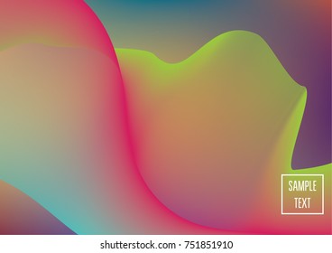 Iridescent neon colored minimal horizontal business background. Funky glitch banner, futuristic tech digital wallpaper. Bright colors pearlescent sparkling vibrant illustration. Luxury modern design.