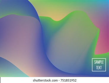 Iridescent neon colored minimal horizontal business background. Funky glitch banner, futuristic tech digital wallpaper. Bright colors pearlescent sparkling vibrant illustration. Luxury modern design.