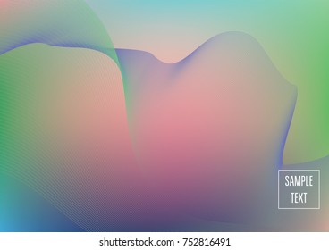 Iridescent neon colored minimal horizontal business background. Funky glitch banner, futuristic tech digital wallpaper. Bright colors pearlescent sparkling vibrant illustration. Luxury modern design.