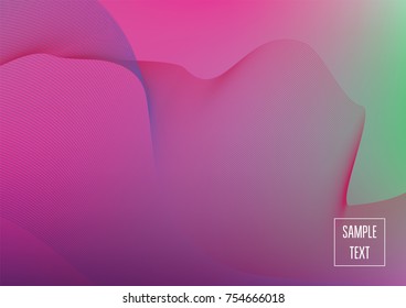 Iridescent neon colored minimal horizontal business background. Funky glitch banner, futuristic tech digital wallpaper. Bright colors pearlescent sparkling vibrant illustration. Luxury modern design.