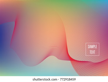 Iridescent neon colored minimal horizontal business background. Funky glitch banner, futuristic tech digital wallpaper. Bright colors pearlescent sparkling vibrant illustration. Luxury modern design.