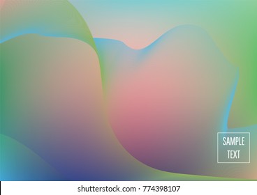 Iridescent neon colored minimal horizontal business background. Funky glitch banner, futuristic tech digital wallpaper. Bright colors pearlescent sparkling vibrant illustration. Luxury modern design.