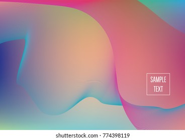 Iridescent neon colored minimal horizontal business background. Funky glitch banner, futuristic tech digital wallpaper. Bright colors pearlescent sparkling vibrant illustration. Luxury modern design.