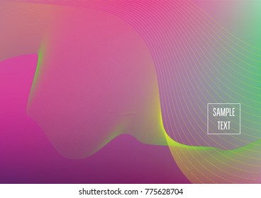 Iridescent neon colored minimal horizontal business background. Funky glitch banner, futuristic tech digital wallpaper. Bright colors pearlescent sparkling vibrant illustration. Luxury modern design.