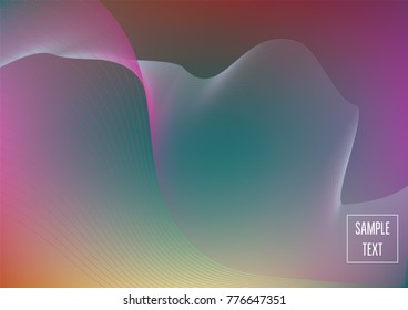 Iridescent neon colored minimal horizontal business background. Funky glitch banner, futuristic tech digital wallpaper. Bright colors pearlescent sparkling vibrant illustration. Luxury modern design.