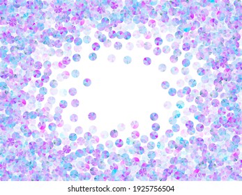 Pillettes irlandeses confetti scatter composición vectorial. El esmalte redondo de los elementos brillantes de la decoración de las vacaciones. El confeti navideño es el fondo de la mirada.