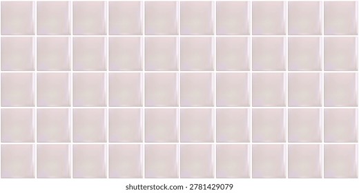 Iridescent pastel ceramic tile texture with realistic 3d glossy wall pattern