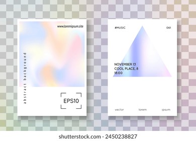 Iridescent Pattern. Colourful 90s Backdrop. Memphis Vector. Digital Banner. Purple Hologram Label. Gradient Fluid. Geometry Poster. Blue Iridescent Pattern