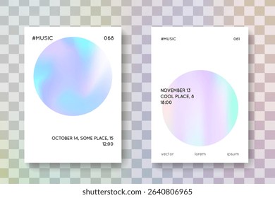 Iridescent Pattern. Plastic Banner. Colourful Pearl Illustration. Minimalist Mesh. Graphic Design. Spectrum Fluid. Violet Geometry Flyer. Purple Iridescent Pattern