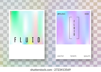 Patrón irisado. Cubierta de degradado púrpura. Plantilla de perlas aisladas. Lámina de arco iris. Vector digital. Concepto de cromo. Póster del Hológrafo. Patrón irisado azul