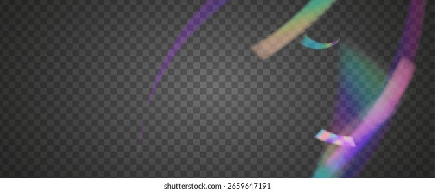 Fondo de prisma iridiscente. Efecto de fuga de luz de arco iris.  Abstractas Textura Desenfocada Con Un Filtrar De Refracción Y Un Sutil Color Aura. Fondo De Prisma De Cristal Iridiscente Con Luz.