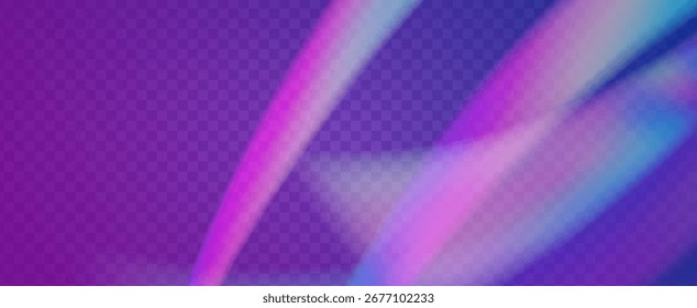Fondo de prisma iridiscente. Efecto de fuga de luz de arco iris.  Textura Abstractas De Diamante Con Resplandor Transparente Y Resplandor De Lente Holográfica. Fondo De Prisma De Cristal Iridiscente Con Luz.
