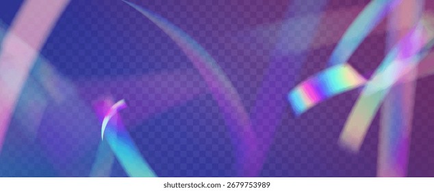 Fondo de prisma iridiscente. Efecto de fuga de luz de arco iris.  Abstractas Textura Desenfocada Con Un Filtrar De Refracción Y Un Sutil Color Aura. Fondo De Prisma De Cristal Iridiscente Con Luz.