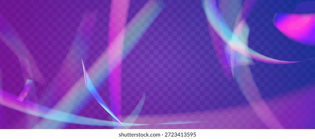 Fondo de prisma iridiscente. Efecto de fuga de luz de arco iris.  Las Rayas De La Lente En Una Superposición Holográfica Con Resplandor Abstractas Y Luz Solar. Fondo De Prisma De Cristal Iridiscente Con Luz.