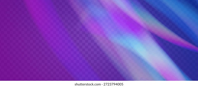 Prism Iridescente. Efeito de Vazamento de Luz do Arco-íris.  A Lente Se Estende Em Uma Cobertura Holográfica Com Brilho Abstrato E Luz Solar. Cristal Iridescente Prism Fundo Com Luz.