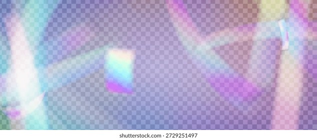 Fondo de prisma iridiscente. Efecto de fuga de luz de arco iris.  Abstractas Textura Desenfocada Con Un Filtrar De Refracción Y Un Sutil Color Aura. Fondo De Prisma De Cristal Iridiscente Con Luz.