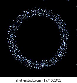 Iridescent rectangle, shiny confetti. Rainbow Scattered little sparkling, glitter sequin. Random falling paillettes, spangle, square elements black background. New Year Christmas Vector illustration.