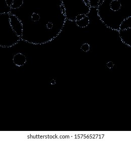 Iridescent rectangle, shiny confetti. Rainbow Scattered little sparkling, glitter sequin. Random falling paillettes, spangle, square elements black background. New Year Christmas Vector illustration.