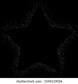 Iridescent rectangle, shiny confetti. Rainbow Scattered little sparkling, glitter sequin. Random falling paillettes, spangle, square elements black background. New Year Christmas Vector illustration.