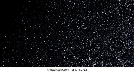 Iridescent rectangle, shiny confetti. Rainbow Scattered little sparkling, glitter sequin. Random falling paillettes, spangle, square elements black background. New Year Christmas Vector illustration.