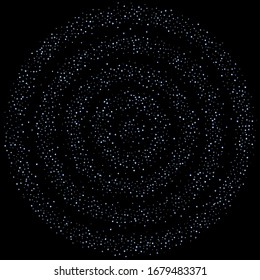 Rectángulo irlandés, confetti brillante. Arcoiris Disperso pequeño chispeante, secuencia de brillo. Pillettes de caída aleatoria, eslóganes, elementos cuadrados fondo negro. Ilustración del vector de Navidad de Año Nuevo.