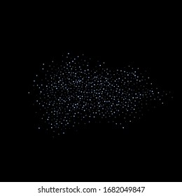 Rectángulo irlandés, confetti brillante. Arcoiris Disperso pequeño chispeante, secuencia de brillo. Pillettes de caída aleatoria, eslóganes, elementos cuadrados fondo negro. Ilustración del vector de Navidad de Año Nuevo.