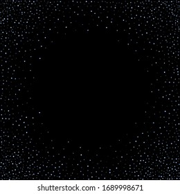 Rectángulo irlandés, confetti brillante. Arcoiris Disperso pequeño chispeante, secuencia de brillo. Pillettes de caída aleatoria, eslóganes, elementos cuadrados fondo negro. Ilustración del vector de Navidad de Año Nuevo.