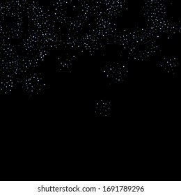 Rectángulo irlandés, confetti brillante. Arcoiris Disperso pequeño chispeante, secuencia de brillo. Pillettes de caída aleatoria, eslóganes, elementos cuadrados fondo negro. Ilustración del vector de Navidad de Año Nuevo.