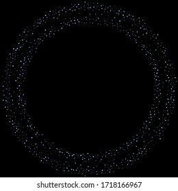 Iridescent rectangle, shiny confetti. Rainbow Scattered little sparkling, glitter sequin. Random falling paillettes, spangle, square elements black background. New Year Christmas Vector illustration.