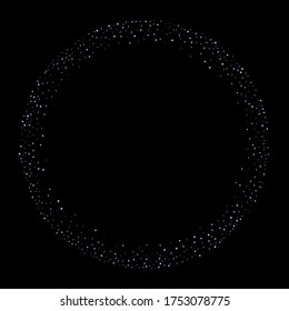 Iridescent rectangle, shiny confetti. Rainbow Scattered little sparkling, glitter sequin. Random falling paillettes, spangle, square elements black background. New Year Christmas Vector illustration.