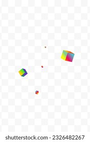 Fondo transparente del vector rhombus irlandés. Plantilla de caja de trabajo multicolor. Imagen de bloque brillante. Patrón de resumen de polígonos holográficos.