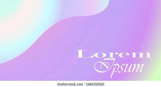 Iridescent, shiny, holographic, unicorn color. Magic cover design, hipster colorful background.